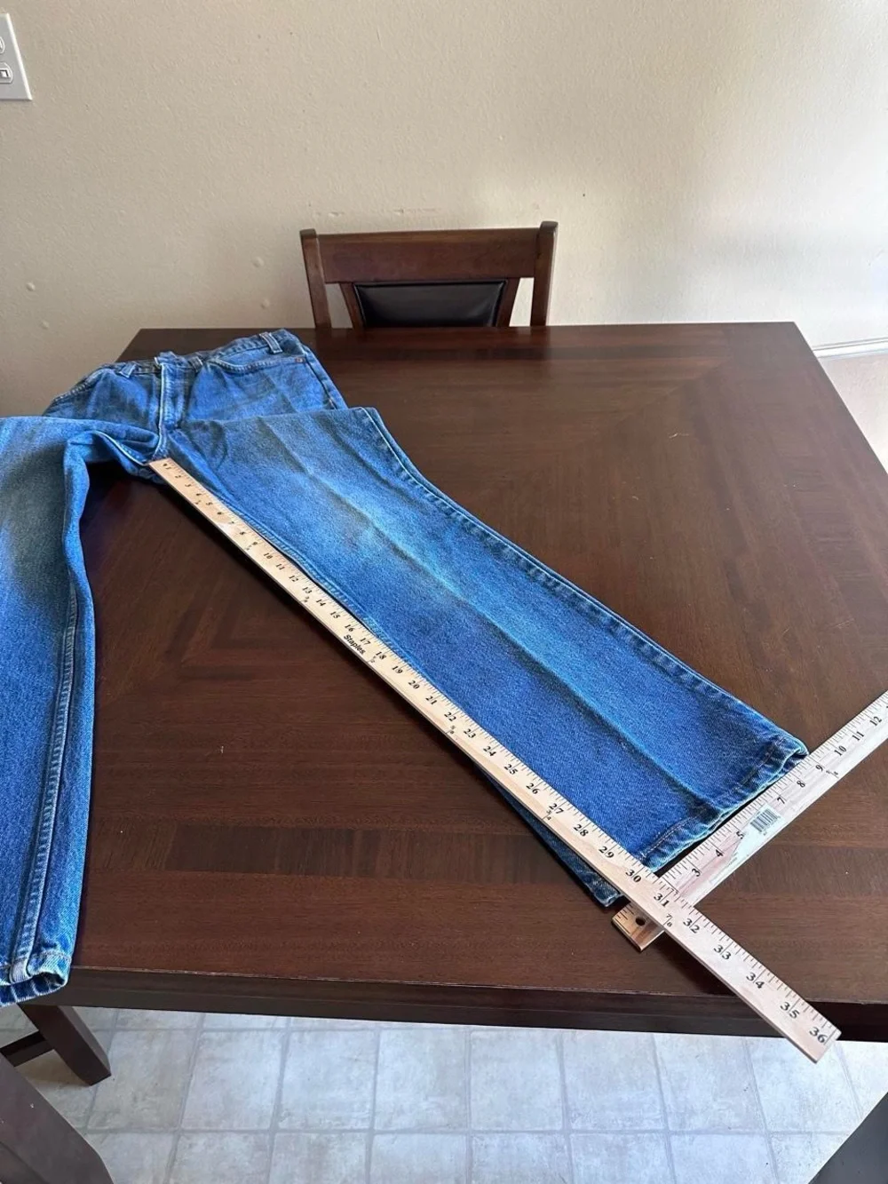Vintage True Vintage Levi’s 517 Orange Tab Faded Bootcut Jeans 34x32 (32x30)